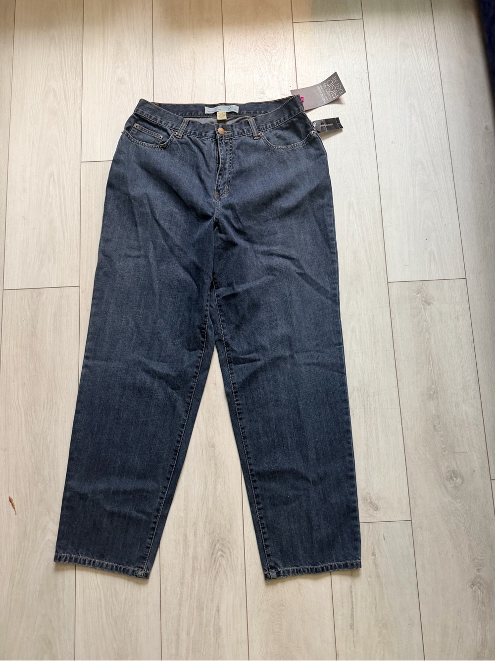 LANE BRYANT Venezia Straight-Leg Men's Jeans in Dark Blue sz 14